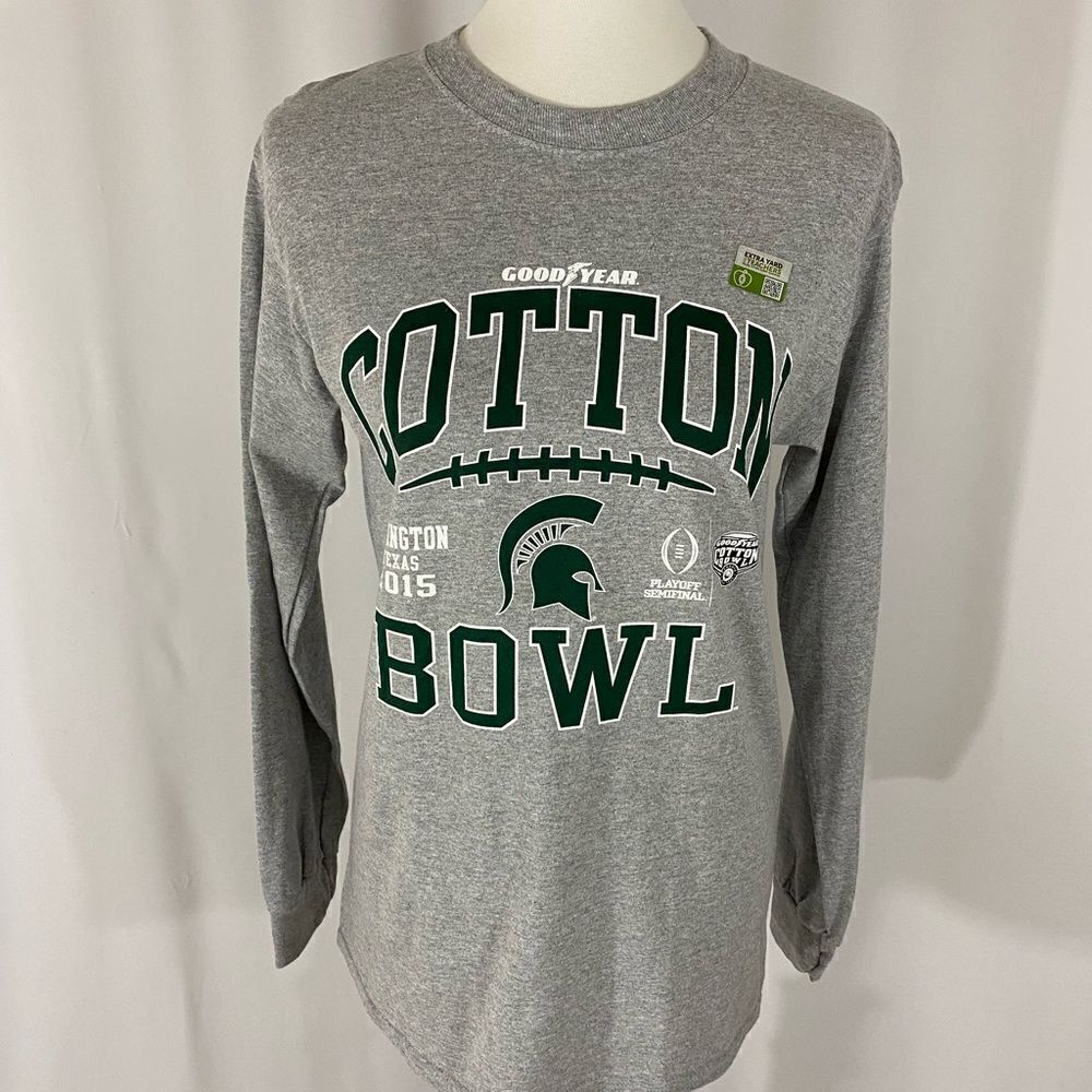 NWT Blue 84 Michigan State 2015 Cotton Bowl Long Sleeve Tee